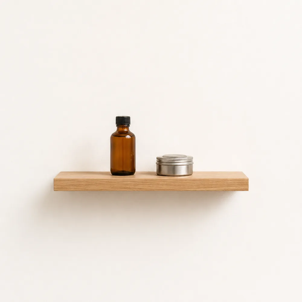 Grooming products on a shelf
